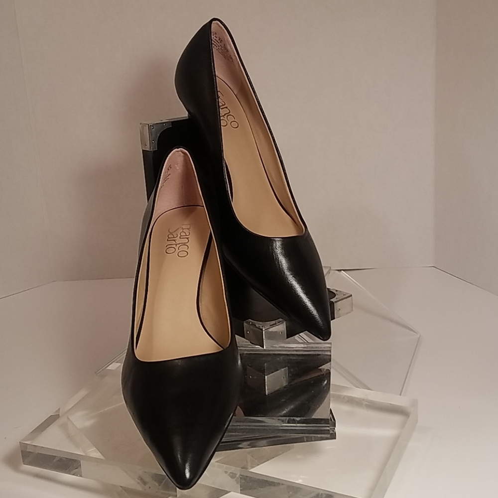 Franco Sarto 3" heel, size 9.5M black leather